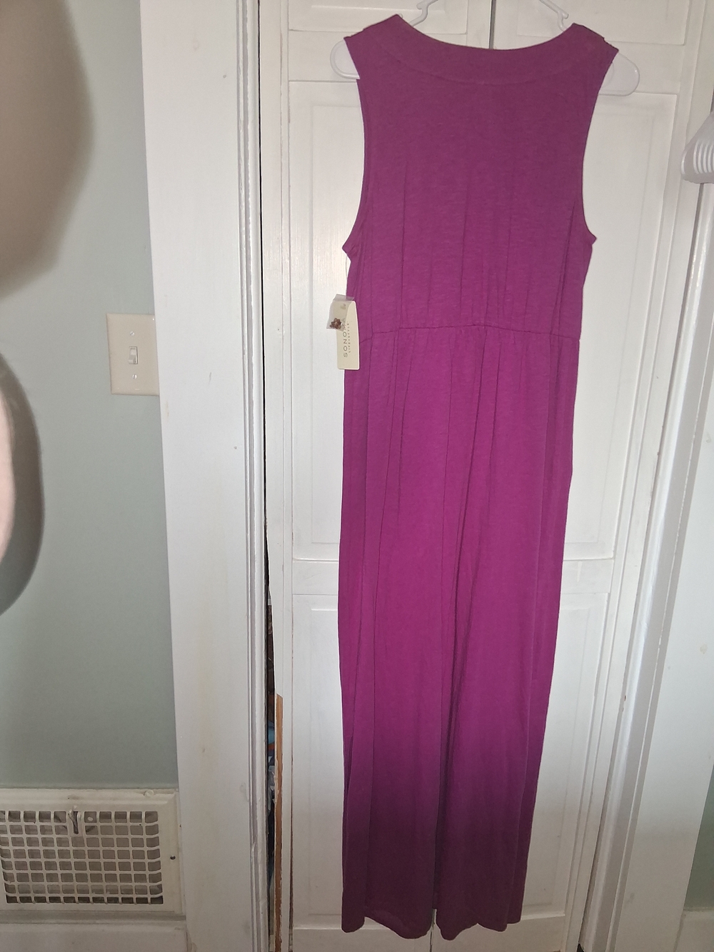 SONOMA Magenta Bead-Detail Sleeveless Maxi Dress - Picture 10 of 14